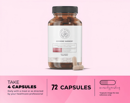 Happy Mammoth | Hormone Harmony Natural Hormonal Support for Women, Relief for Menopause, Perimenopause, Healthy Hormonal Balance, Hot Flashes | 72 Capsules.